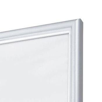 Рамка пластик 25x35 Мирам 636421-12 серебро тонкий с внутренним кантом (12)