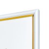 Рамка пластик 30x40 Мирам 636461-15 белый с золотым кантом (12)