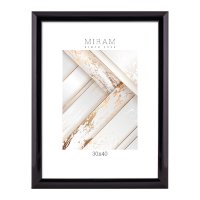 Рамка пластик 30x40 Мирам 647277-15 черный широкий (12)