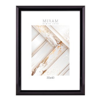 Рамка пластик 30x40 Мирам 647277-15 черный широкий (12)