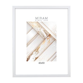 Рамка пластик 40x50 Gallery 641861-16 белый (1/6)