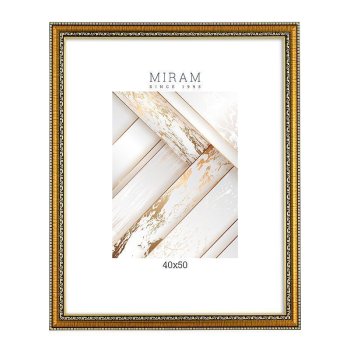 Рамка пластик 40x50 Мирам 644813-16 золото с орнаментом (6)