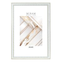 Рамка пластик 40x60 Gallery 644861-17 белый с золотым орнаментом (6)