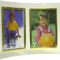 Рамка стекло 10x15 GT-204/G универсальная изогнутая двойная прозрачная (12)