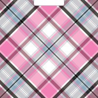 Пакет ПВД с вырубной ручкой 30х40 35мкм Шотландка (50)