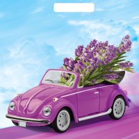 Пакет ПВД с вырубной ручкой 31х40 60мкм Аромат лаванды (50/1000)