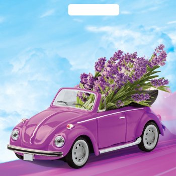 Пакет ПВД с вырубной ручкой 31х40 60мкм Аромат лаванды (50/1000)