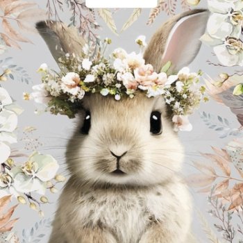 Пакет ПВД с вырубной ручкой 31х40 60мкм Летний зайка (50)