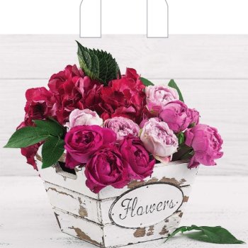 Пакет ПВД с петлевой ручкой 38х34 70мкм Пинк (50)