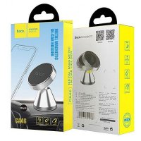 Держатель для мобильных устройств Hoco CA46 магнитный, на панель, серебристый (1/21/210)