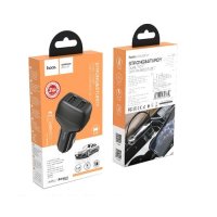 Зарядное устройство авто USBx2-iPhone8pin Hoco Z36 2.4A 12Вт чёрный (1/14/140)