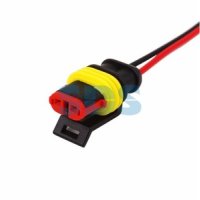 Автомобильный разъем гнездо с проводом 20 см DJ7021-1.5-21 Rexant (10)