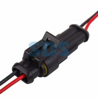 Автомобильный разъем штекер с проводом 20 см DJ7021-1.5-11 Rexant (10)