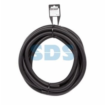 Трубa автомобильная гофрированная ПП 12.7мм разрезная бухта  5м Rexant