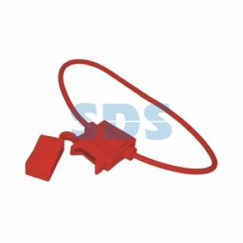 Держатель предохранителя типа Cтандарт прямоугольный красный Rexant (50)