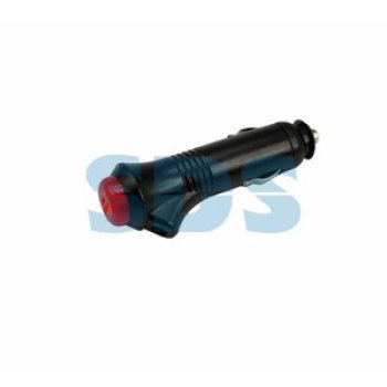 Штекер автоприкуривателя  с кнопкой I=3А Rexant (10)