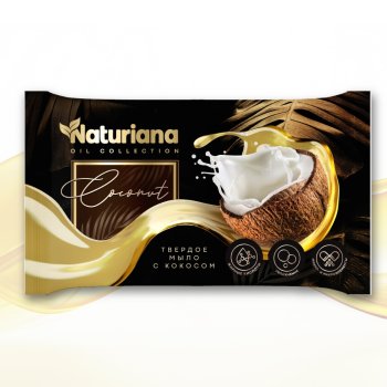 Мыло ММК 100гр Naturiana кокосовое масло (80)