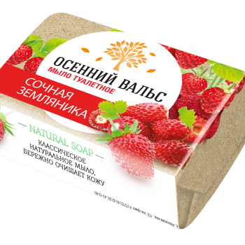 Мыло Нэфис 75г Осенний вальс Земляника (120/10920)