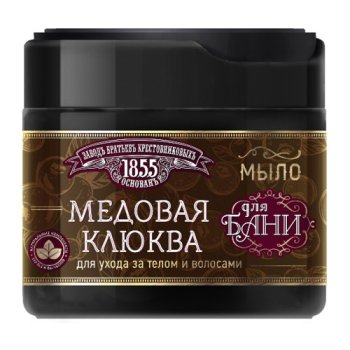 Мыло густое ЗБК 400мл для бани Медовая клюква (12/1056)