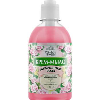 Мыло жидкое  300мл РусТравы Жемчужная роза дозатор (12)