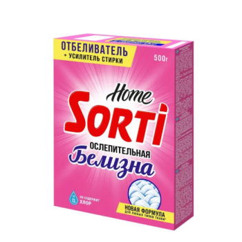 Отбеливатель Sorti Home 500г кислородный Ослепительная белизна (24/1008)