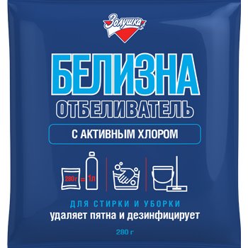 Отбеливатель Золушка 280гр Белизна с активным хлором (24)