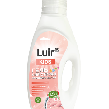 Гель д/стирки Luir 1,5л Kids для детского белья (6)