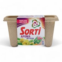 Капсулы для стирки  10шт Sorti Арома Магнолия картон (4/360)