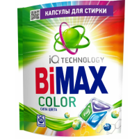Капсулы для стирки  35шт BiMax Колор 13гр дой-пак (4/352)