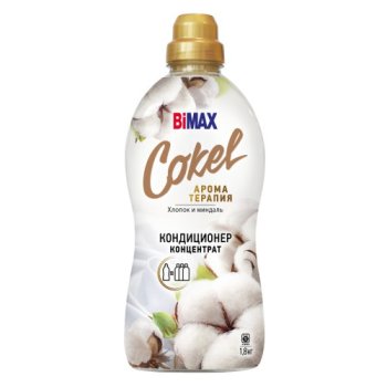 Кондиционер д/белья BiMax Cokel 1800мл Хлопок и миндаль (4/272)