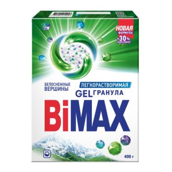 Порошок д/стирки Bimax  400г Белоснежные вершины авт (24/1008)
