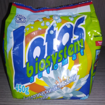 Порошок для стирки Lotos Biosistem 450гр автомат пакет (24)