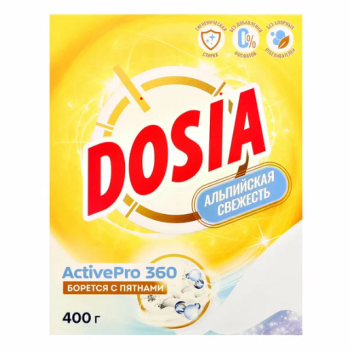 Порошок д/стирки Дося   400г Альпийская свежесть Active pro универсальный (22)