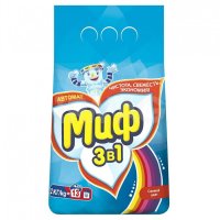 Порошок д/стирки Миф 2кг Свежий цвет 3в1 (8/384)