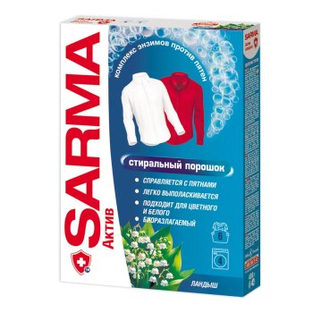 Порошок д/стирки Сарма   400гр актив Ландыш (22)