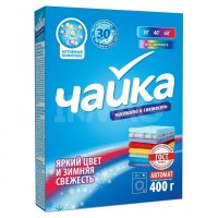 Порошок для стирки Чайка  400г Зимняя свежесть для цветного белья (18)