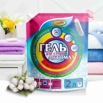Средство для стирки Vestar 2л для цветных тканей дой-пак (6)