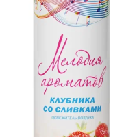 Освежитель воздуха Мелодия ароматов Клубника со сливками  285мл/200гр 405см3 (52-200)