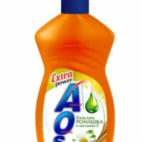 Ср-во д/посуды Aos  450мл Бальзам Ромашка и вит Е (20/1080)
