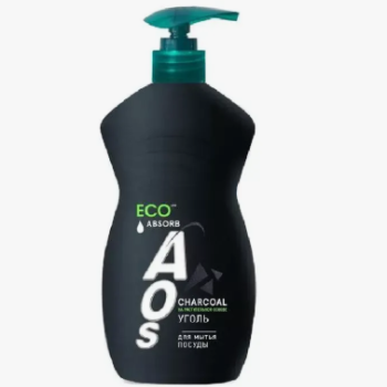 Ср-во д/посуды Aos  450мл Уголь (20/1080)
