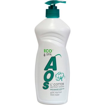 Ср-во д/посуды Aos  900мл Хлопок  (12/480)