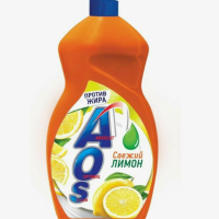 Ср-во д/посуды Aos 1300мл Лимон (9/450)