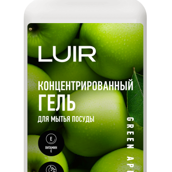 Ср-во д/посуды Luir Luxe 1л концентрированное Зеленое яблоко (10)