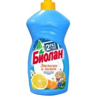 Ср-во д/посуды Биолан 450мл Апельсин и Лимон (20/1080)