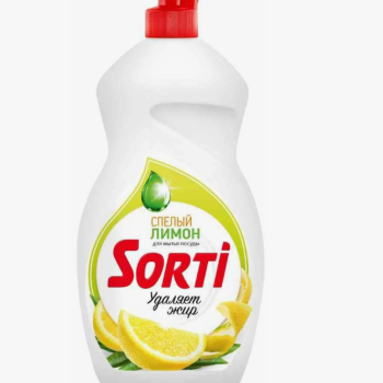 Ср-во д/посуды Капля Sorti 1300мл Лимон (9/450)