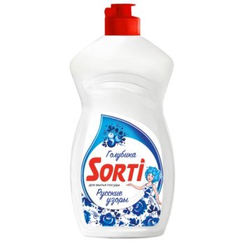 Ср-во д/посуды Капля Sorti 450мл Голубика (20/1080)