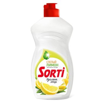 Ср-во д/посуды Капля Sorti 450мл Лимон (20/1080)