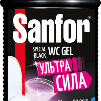 Ср-во д/сантехники Sanfor 1кг гель Special black (10) Акция