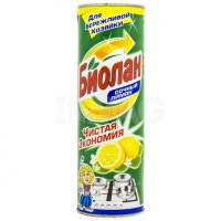 Порошок чистящий Биолан  400гр Лимон (24/192/1536)