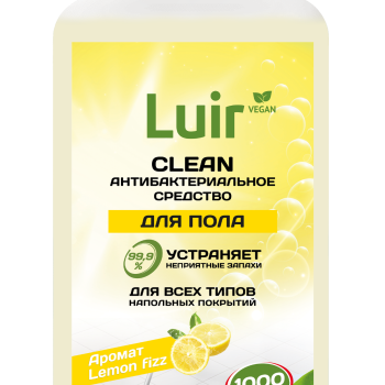 Средство для мытья полов Luir Clean 1л антибактериальное Лимон (10)